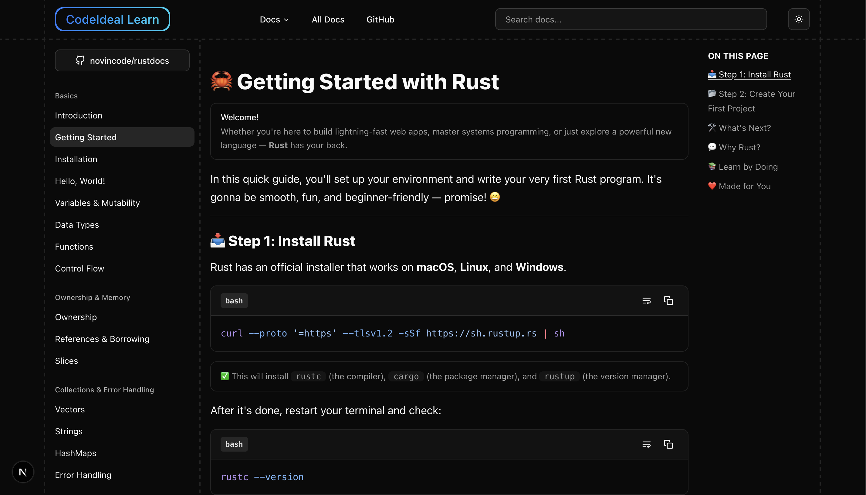 OpenDocs - Learning platform